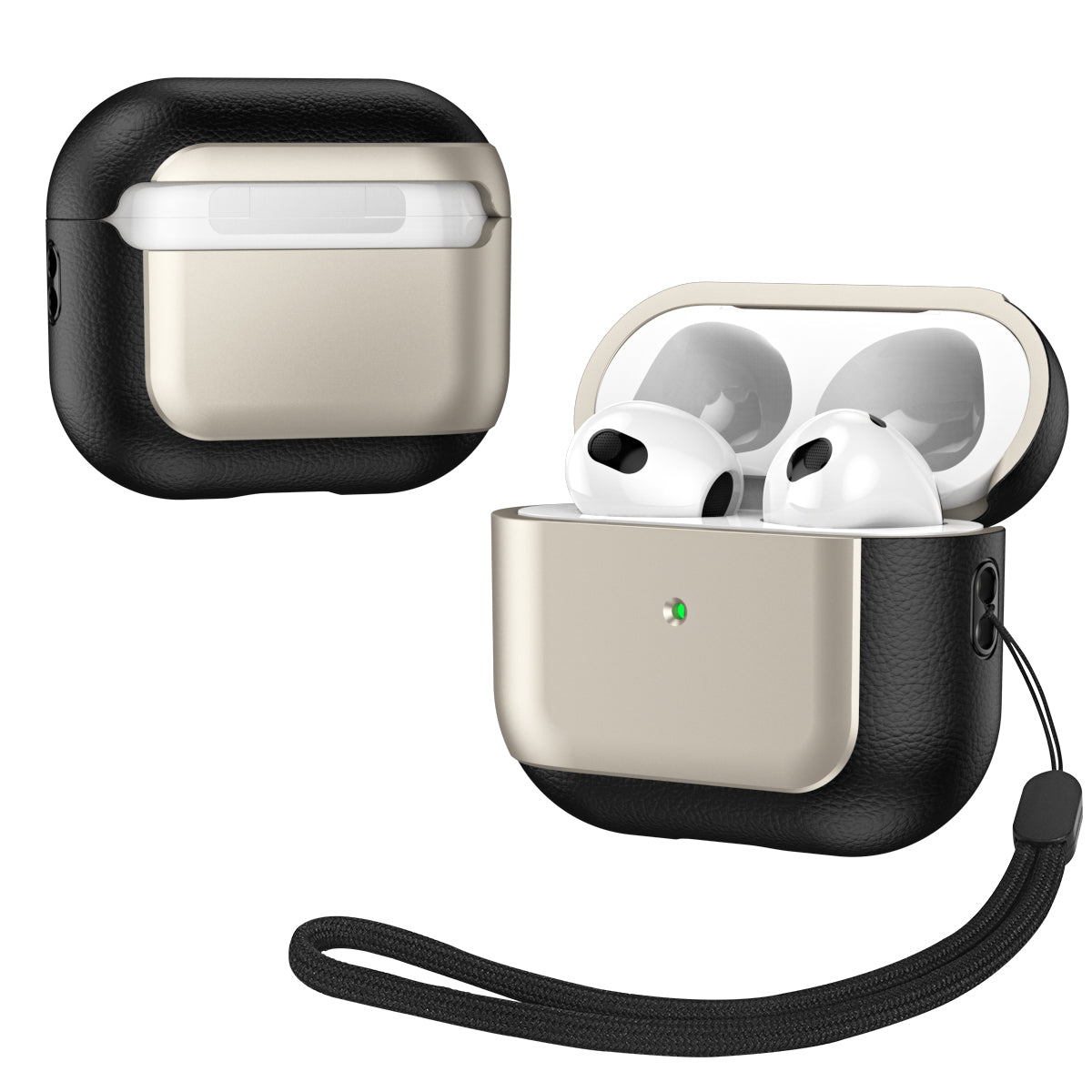 For Apple AirPods 3 Earphone Case Soft TPU Shockproof Cover with Lanyard For Apple AirPods 3 Earphone Case Soft TPU Shockproof Cover with Lanyard